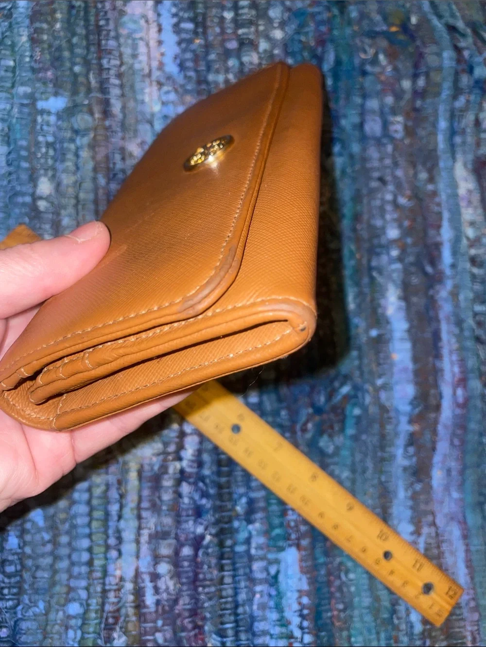 Tory Burch Continental Wallet with Gold Logo